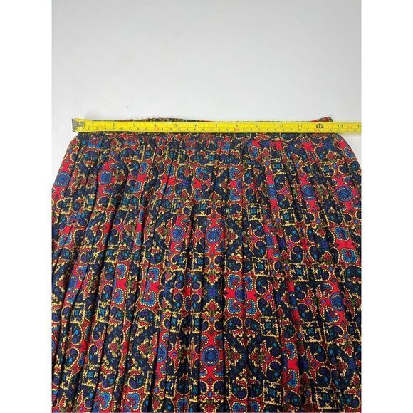 Vintage Jeffrey and Dara Set navy blue knit jacket with embroidery Skirt midi pl - Picture 14 of 16